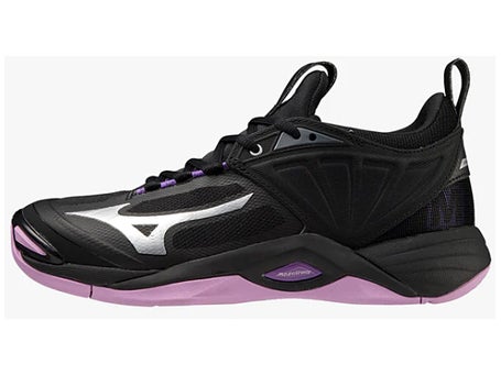 Mizuno Wave Momentum 2 Womens Netball Shoes Blk/Wht/Tu