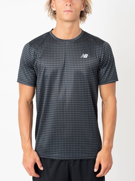 New Balance Mens Printed Accelerate Short Sleeve 