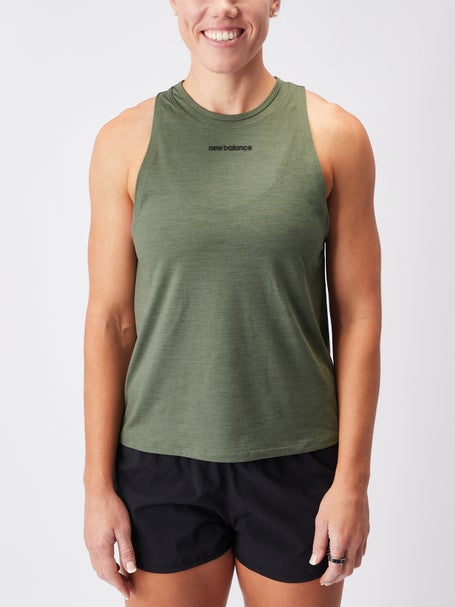 New Balance Womens Achiever Tank Deep Olive