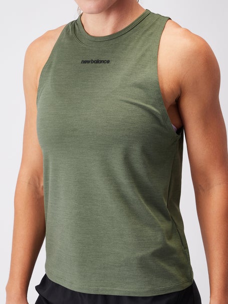 New Balance Womens Achiever Tank Deep Olive