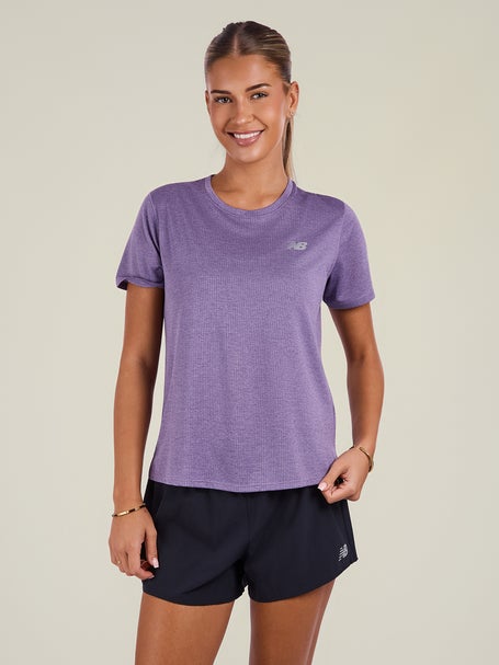 New Balance Womens Athletics T-Shirt Candied Violet