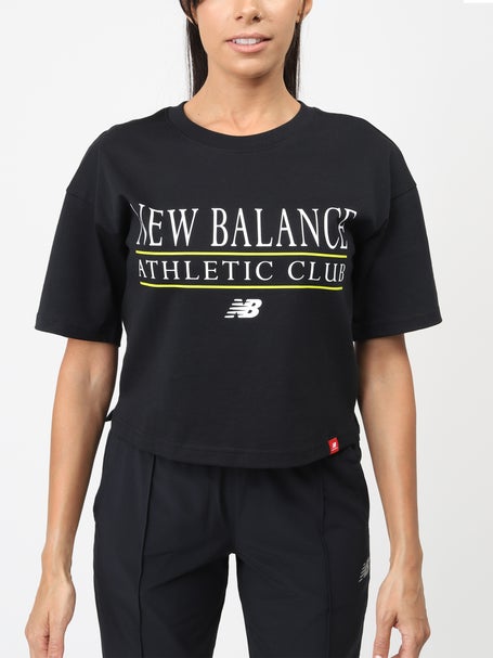 New Balance Womens Essentials Athletic Club Boxy Tee