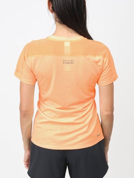 New Balance Womens Impact Run Printed Short Sleeve