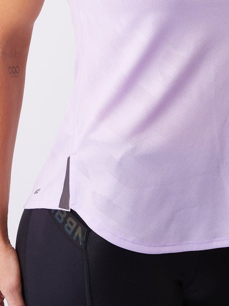 New Balance Womens Q Speed Jacquard Short Sleeve Lilac
