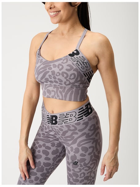 New Balance Womens Relentless Crop Top Zinc