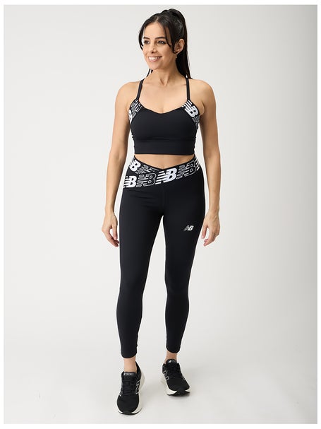 New Balance Women's Relentless High 7/8 Tight Black Tennis Only