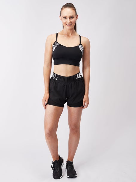 New Balance Womens Relentless 2in1 Short Black