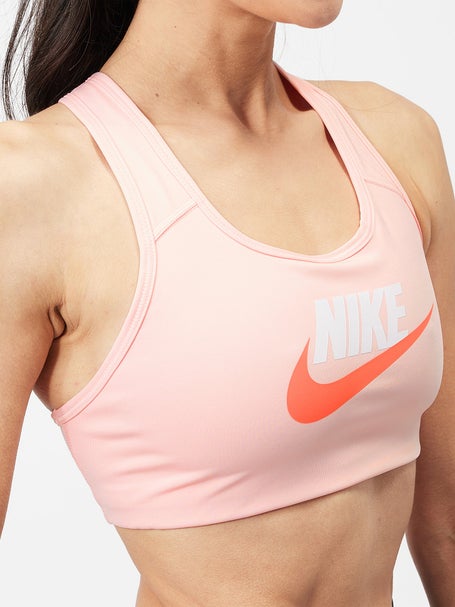 Топ Nike Dri-FIT Swoosh Medium-Support Graphic Sports Bra Pink