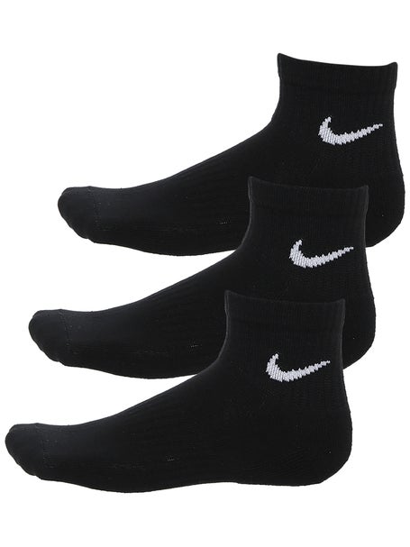 Nike Dri-Fit Everyday Ankle Sock 3-Pack Black/White