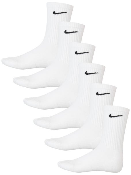 Nike Junior Everyday Cushion Crew Sock 6-Pack White