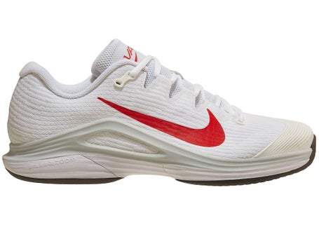 Nike Zoom Vapor 12 White/Crimson Mens Shoe 
