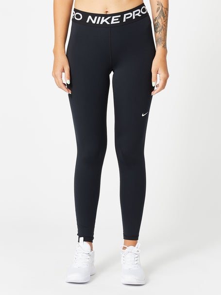 Nike Therma-FIT One Girl's Tennis Tights - Black/White