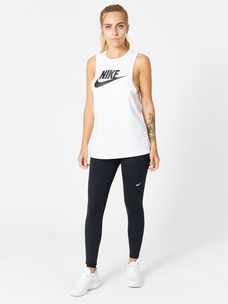 Nike Womens Pro Tights - Black/White, Sportsmart