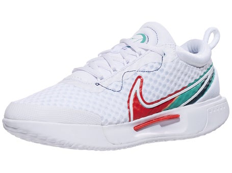 NikeCourt Zoom Pro White/Teal/Red Womens Shoe