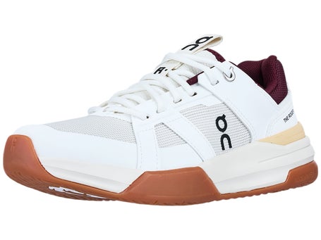 ON The Roger Clubhouse Pro Wh/Maroon Junior Shoes