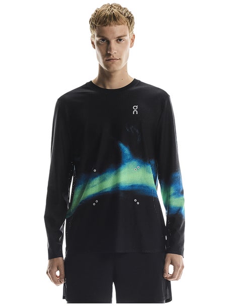 ON Mens Pace Mesh Long-T Black  Horizon