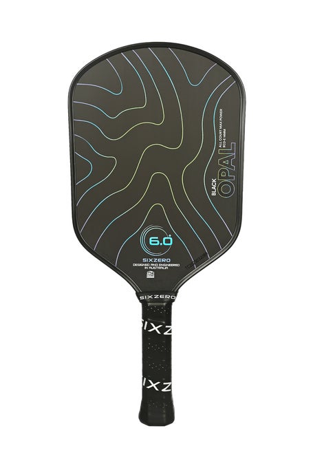 Six Zero Black Opal Elongated Pickleball Paddle