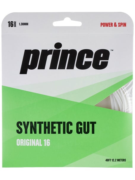 Prince Original Synthetic Gut White 16/1.30 String Set