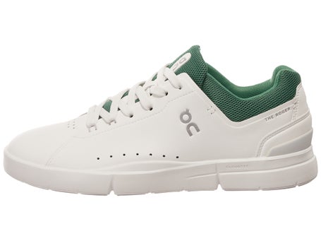 On The Roger Advantage White/Green Mens Shoe