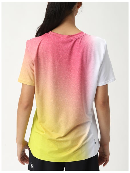 ON Womens Court Tee - White/Lime