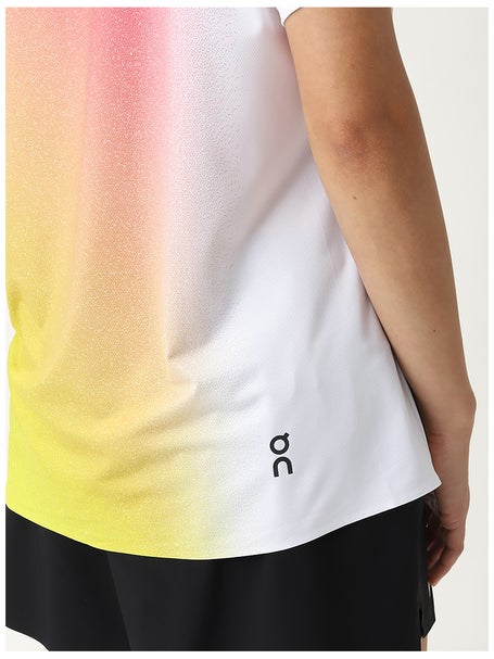 ON Womens Court Tee - White/Lime