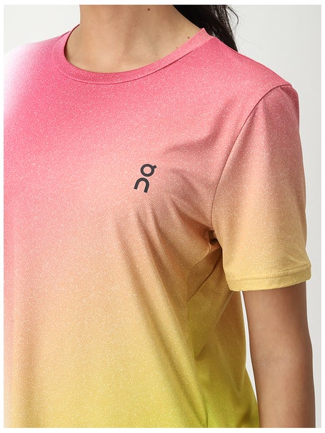 ON Womens Court Tee - White/Lime