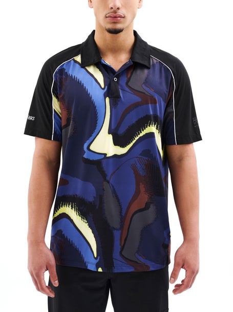 P.E Nation Mens Venture SS Polo Shirt in ASICS Print