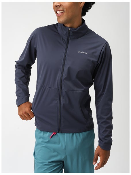 Patagonia Mens Wind Shield Jacket Smolder Blue