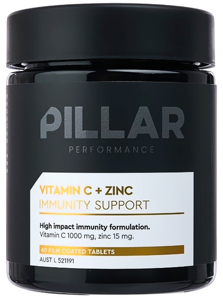 PILLAR Vitamin C + Zinc Immunity Support Tablets