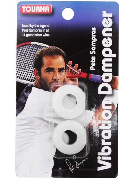 Pete Sampras Tourna Vibration Dampener White (2 pack)