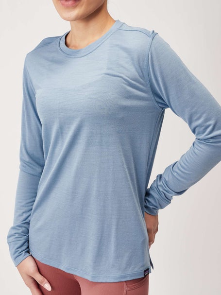 women's long sleeved capilene cool merino shirt