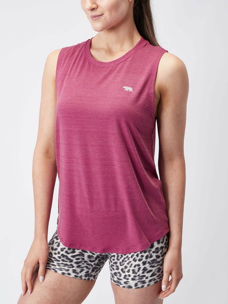 Running Bare Womens Dial It Up Tank Maiden Pink