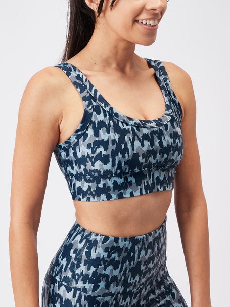 Running Bare Womens Scoop Up Sports Bra Tal Indigo – SportsPower