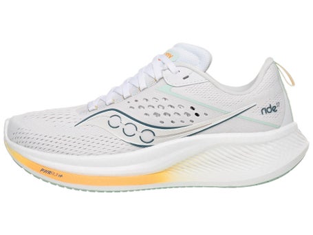 Saucony Ride 17\Womens Shoes\White/Peel