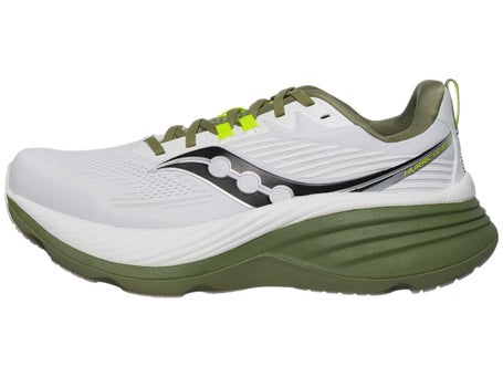 Saucony Hurricane 24\Mens Shoes\White/Olivine