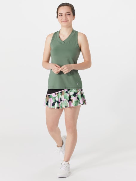 Sofibella Womens 13 UV Ruffle Skirt - Camo Floral