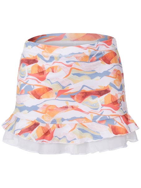 Sofibella Girls UV Double Ruffle Skirt - Camo Block