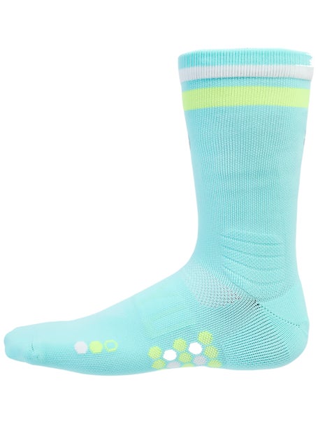 SHYU Racing Crew Socks Electric/Volt/White