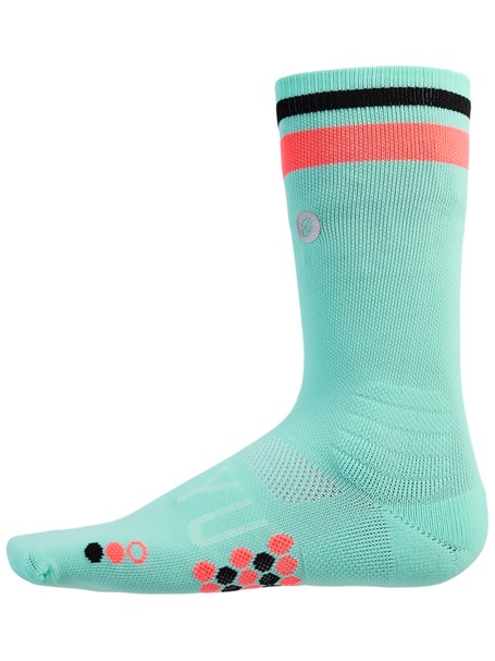 SHYU Racing Half Crew Socks Peppermint/Red/Black