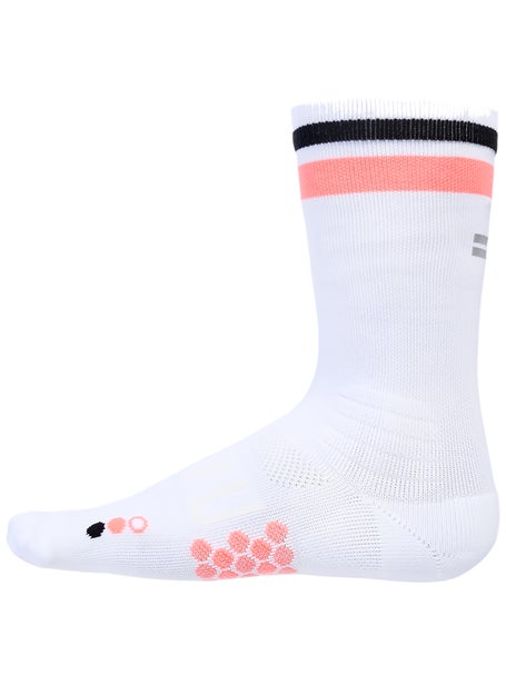 SHYU Racing Crew Socks White/Scarlet/Black
