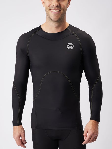 Skins Mens DNAmic Long Sleeve Top - Black