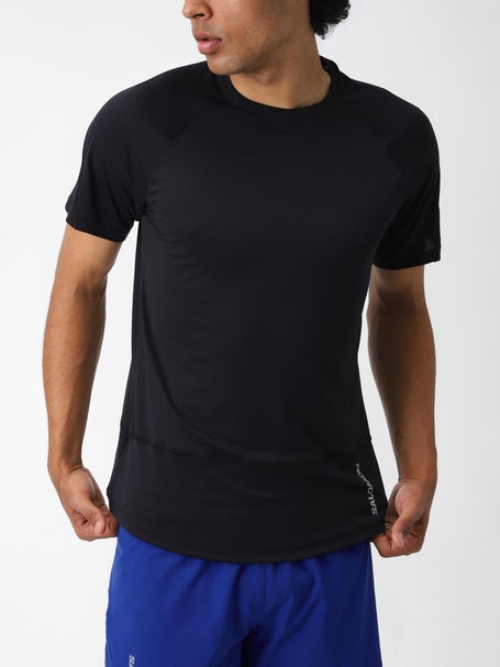 Salomon Mens Cross Run Short Sleeve Tee Deep Black