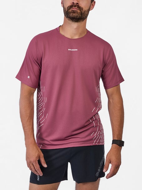 Salomon Mens Sense Aero Short Sleeve GFX Nocturne