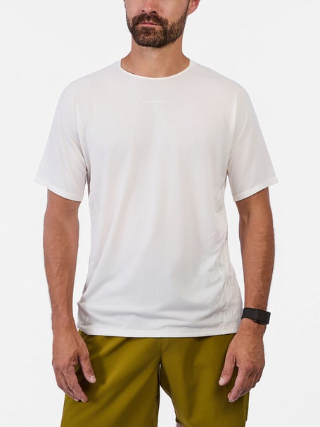 Salomon Mens Sense Aero Short Sleeve GFX Whisper White