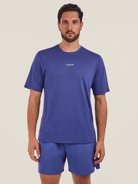 Salomon Mens SHKout Short Sleeve Tee Marlin