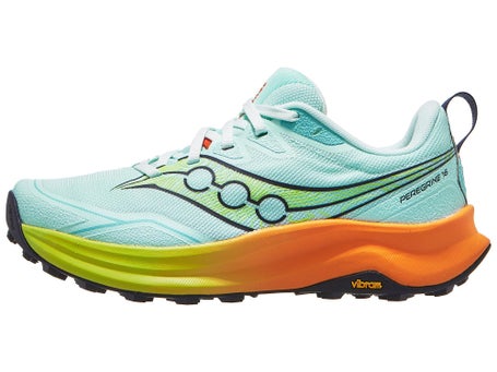 Saucony Peregrine 16\Womens Shoes\Aqua/Citron