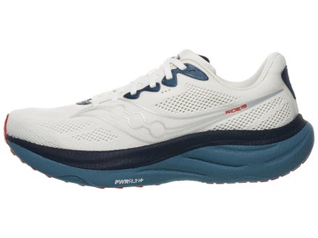 Saucony Ride 19\Mens Shoes\Ivory/Storm