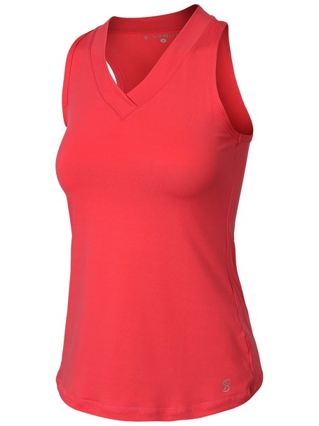 Sofibella Womens UV Racer Tank - Pink Amore