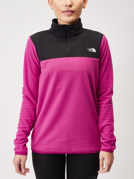 The North Face Women's TKA Glacier 1/4 Zip Fushcia Pink