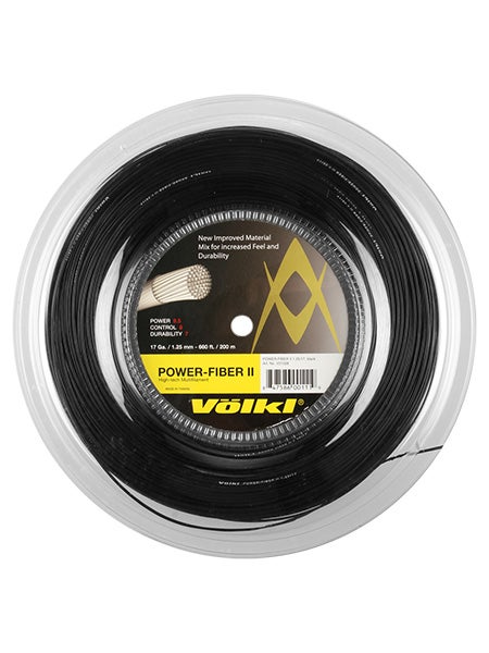 Volkl Power Fibre II 1.32/16G 200m String Reel Black